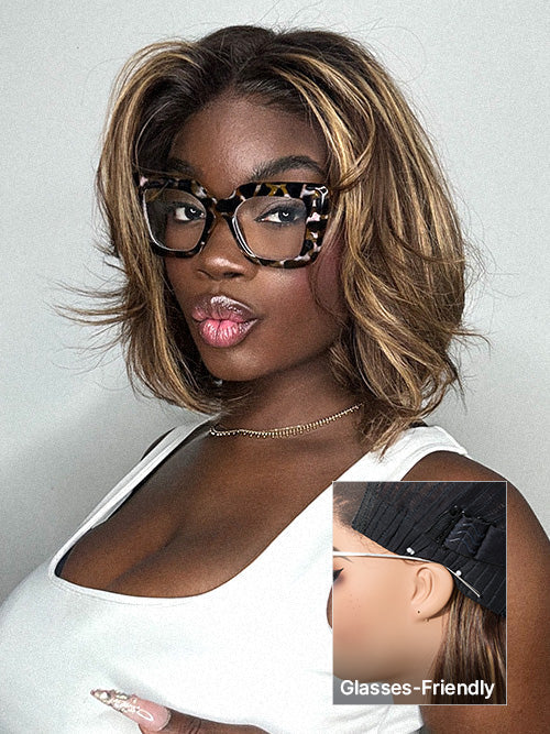 Short Layered Bob Wig Glueless