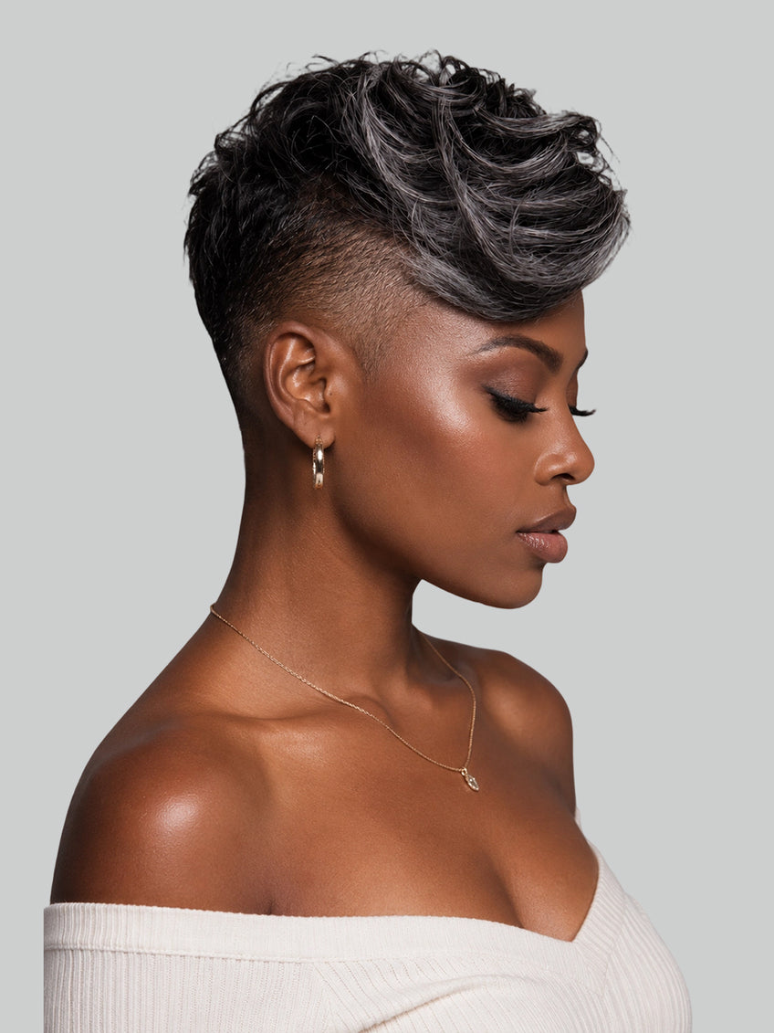 Pixie Short Cut Wig side part
