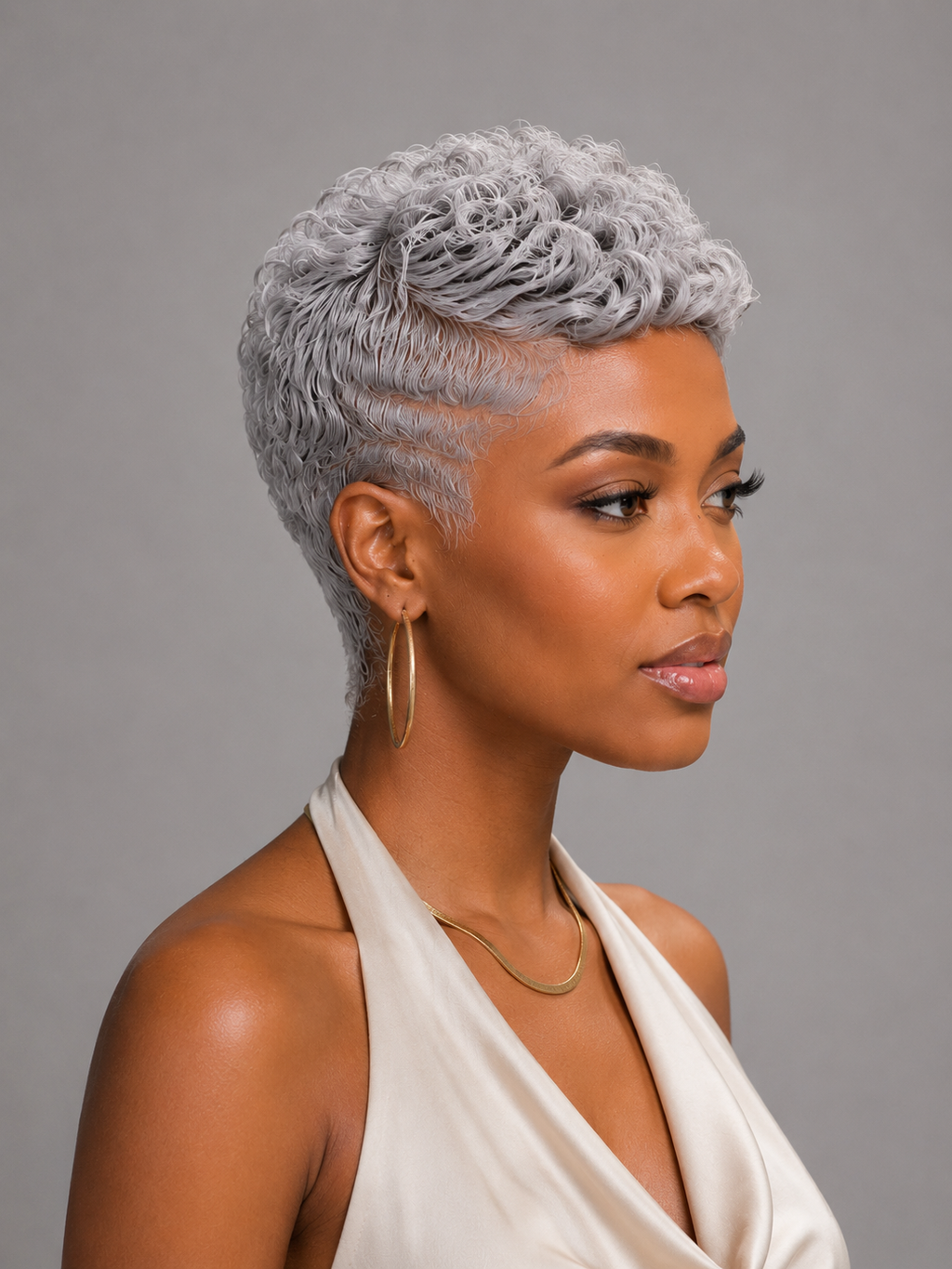 Pixie Wig Lowcut 6 inches Salt