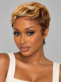Short Straight Pixie Wig Blond mix brown