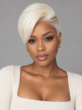 Pixie Straight Wig Multicolor Side Part