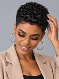 Pixie wig Afro Curly 6 inches Multicolor