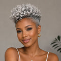 Salt&Pepper Color Finger Wave Style