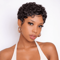 Pixie Cut Finger Wave Wig