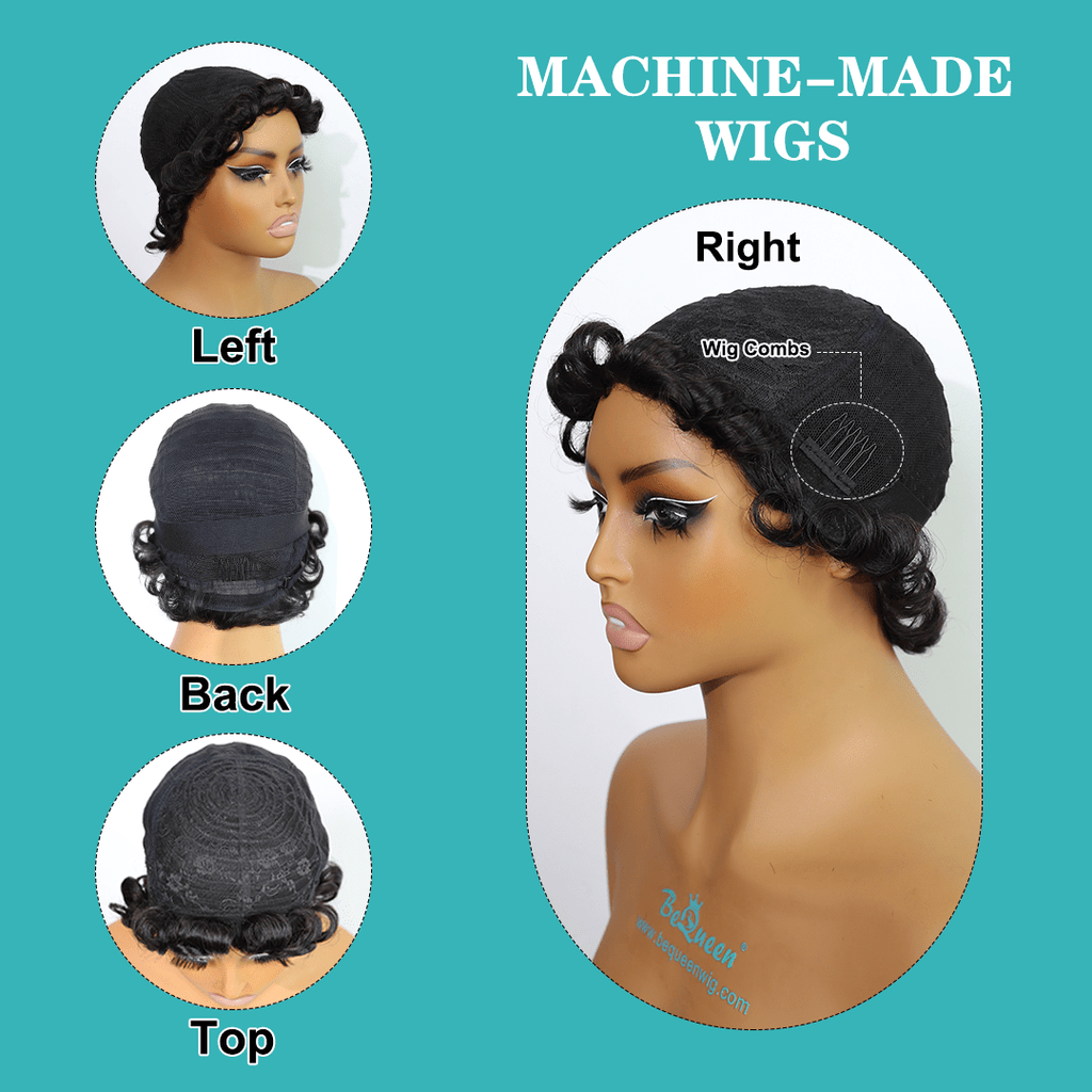 Short Cut Machine Made Short Wig